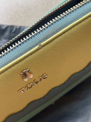Cartera TOUS verde-amarilla