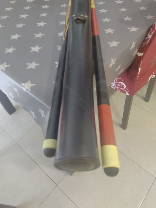 Tacos billar vintage + funda cuero