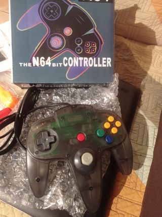 Mando compatible N64 transparente gris
