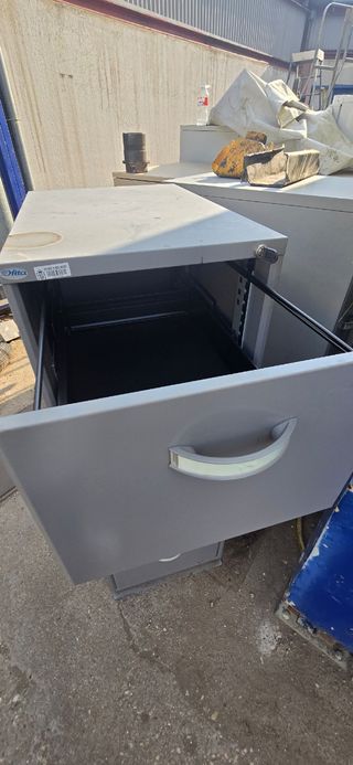 2 Cajoneras oficina Dilto metal gris