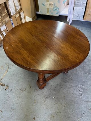 Mesa redonda madera maciza