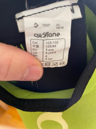 Neopreno niño/niña 8 años (125-132cm)