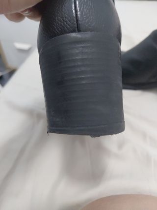 Botines negros tacón