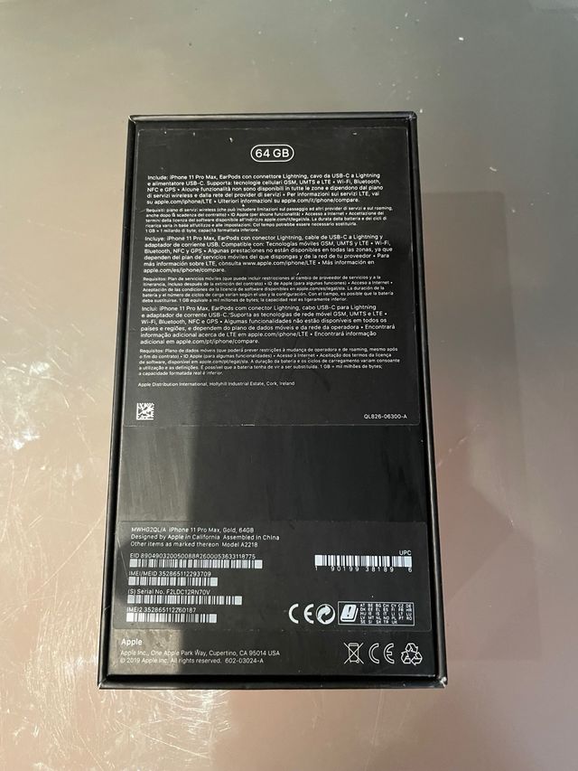 Caixa iPhone 11 Pro Max 64GB - Rosa