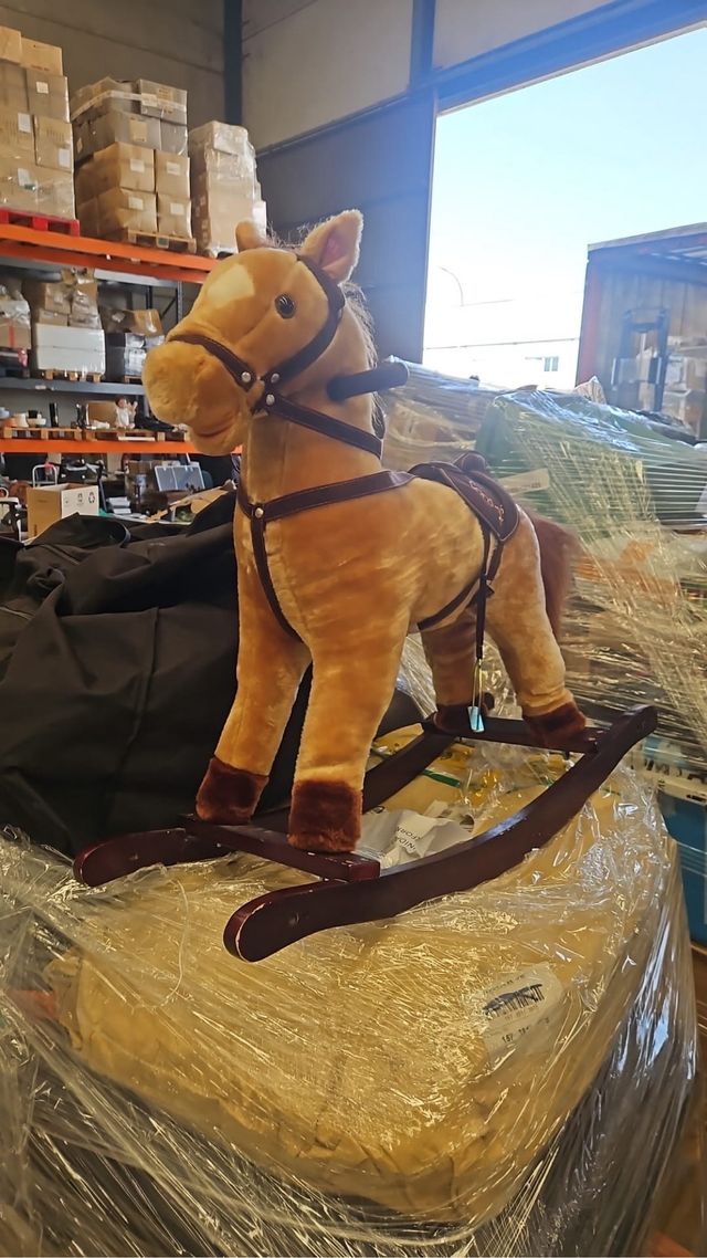 Caballito balancín madera