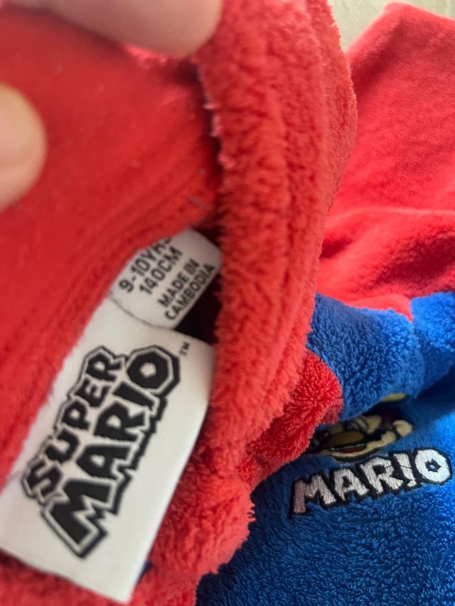Pijama Enterizo Super Mario 9-10 años