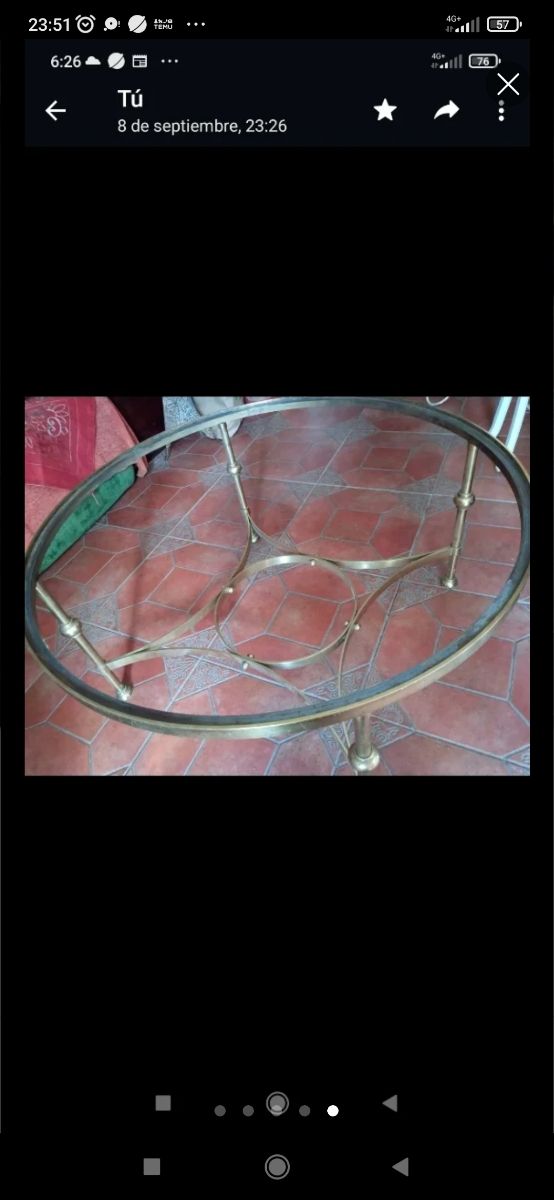 Tavolo centrale in bronzo