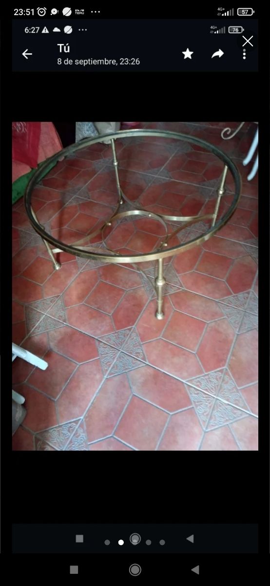 Tavolo centrale in bronzo