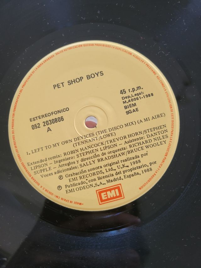 Pet Shop Boys - Left to My Own Devices Maxi single
