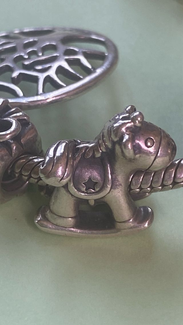 Pulsera Pandora plata  con 9 charms