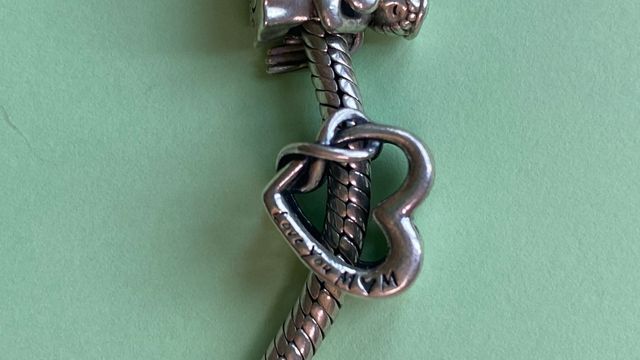 Pulsera Pandora plata  con 9 charms