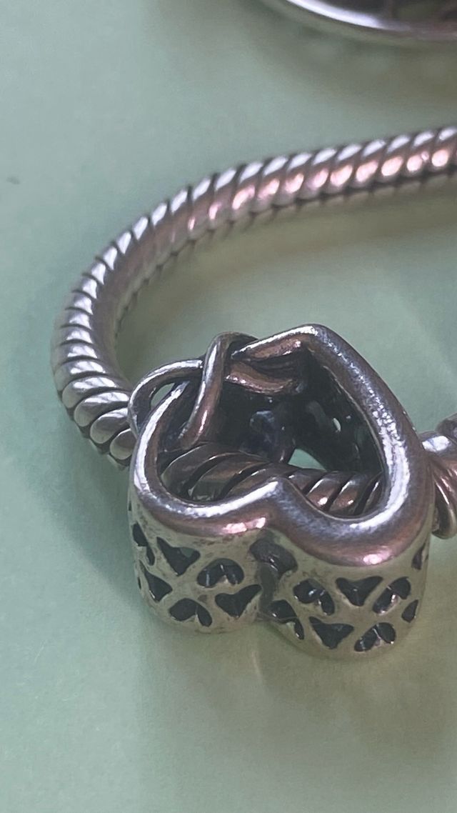 Pulsera Pandora plata  con 9 charms