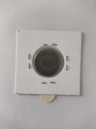 Moneda 10 Centavos Bélgica 1862