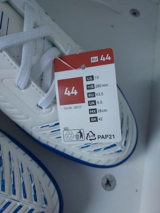 Zapatillas kipsta Futsal Blancas y Azules