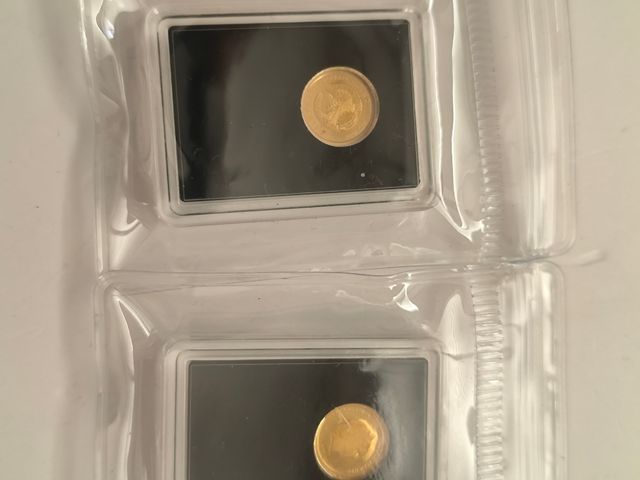 2 Monedas Oro 1g total