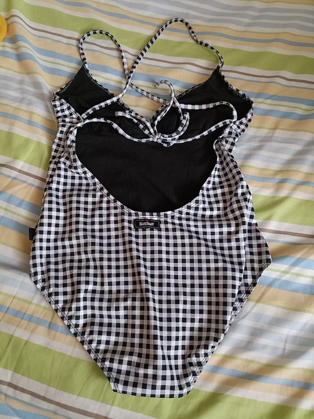 Bañador rojo y negro - Talla M