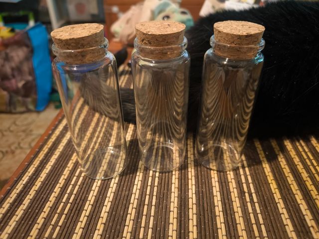 74 Mini Botellas Cristal Corcho