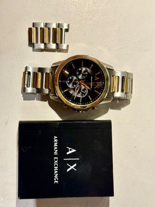 Reloj Armani Exchange cronógrafo bicolor