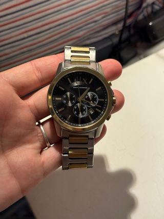 Reloj Armani Exchange cronógrafo bicolor