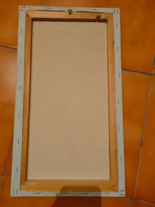 Cuadro flores vintage - beige/amarillo