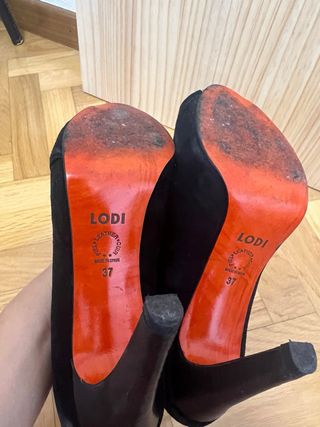 Zapatos Lodi negros ante 37
