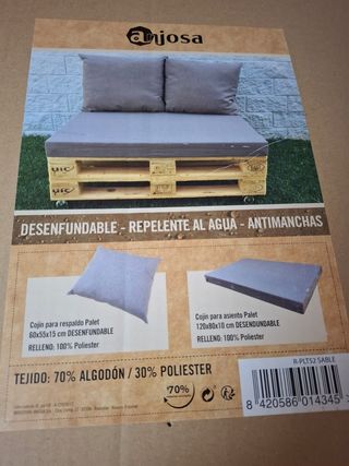 Cojines Palet Anjosa - Gris