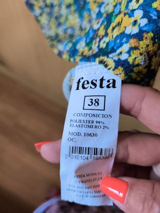 Blusa estampada flores - Talla 38