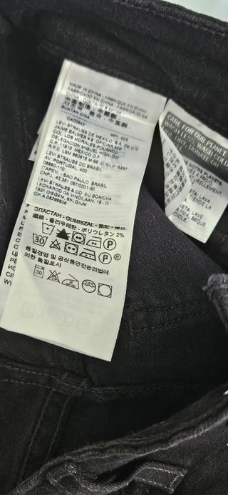 Levi's 711 Skinny Jeans Negro 23