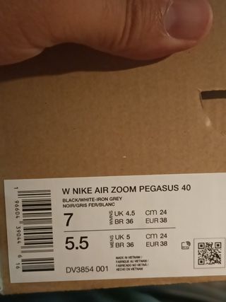ULTIMO DIA!!T38 Nike Air Zoom Pegasus 40 - Negras