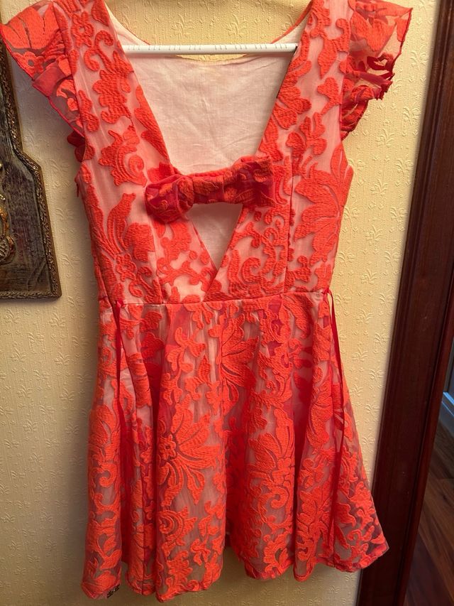 Vestido coral Rinascimiento