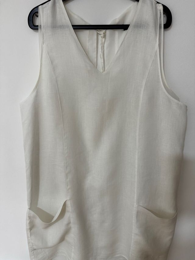 vestido blanco zara