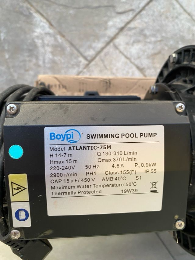 Bomba piscina 0,75cv Boypi Atlantic-75M