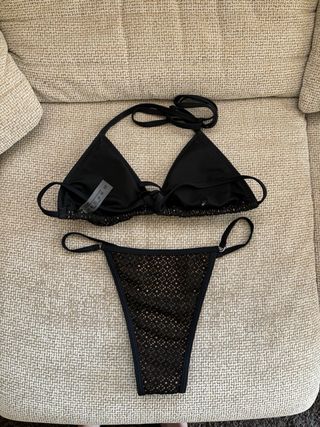 Bikini Shein negro nuevo