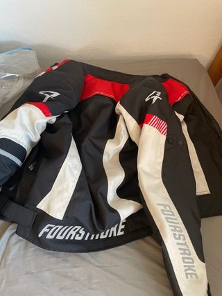 Chaqueta moto FourStroke - Roja y Negra