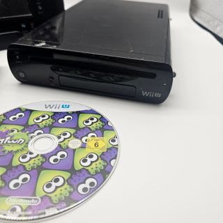 Wii U Black + Gamepad + Wiimote + Splatoon