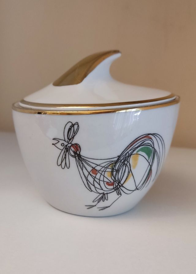 Juego té/café vintage animales