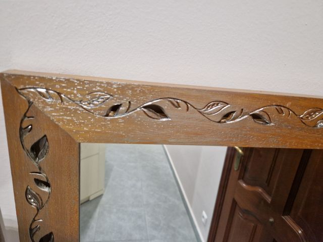 Espejo madera tallada dorado