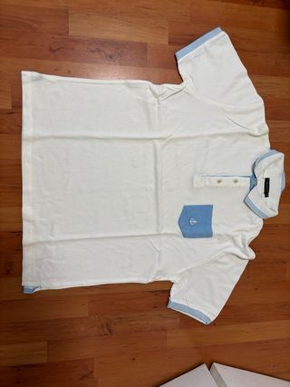 Polo Blue Coast XXL - Blanco y Azul
