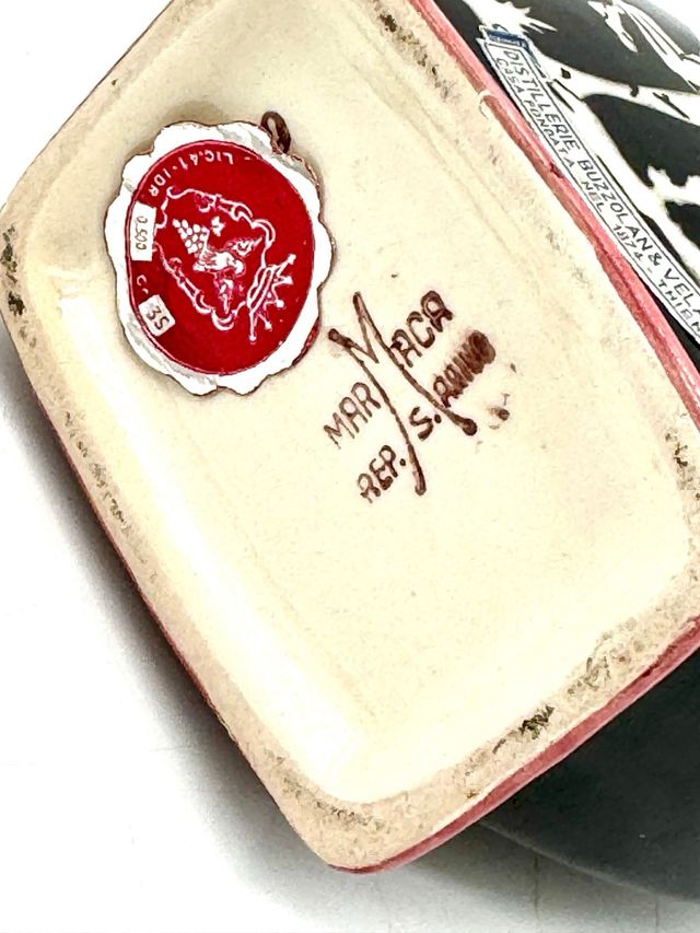 Bottiglia ceramica MarMaca San Marino vintage anni 50