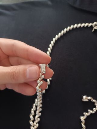 Collar y pulsera plata 925 italiana