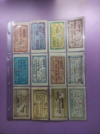 Cupones Racionamiento España 1939