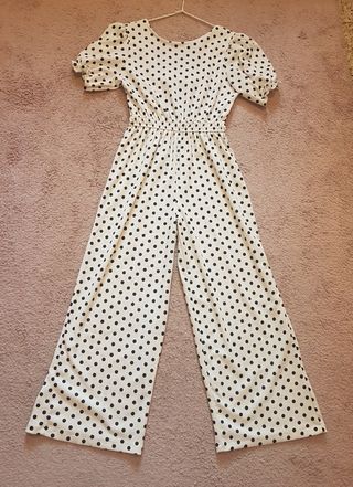 Mono Zara lunares blanco y negro