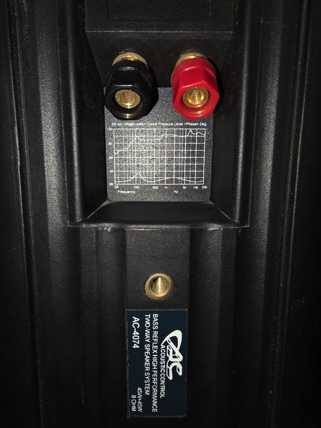 Altavoces AC 4074 (45w, 8ohm) + soportes