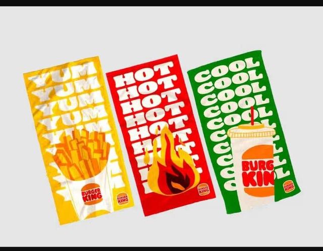 Toallas Burger King verde Cool 2 uni