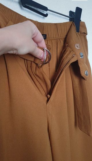 Pantalones Zara mostaza 