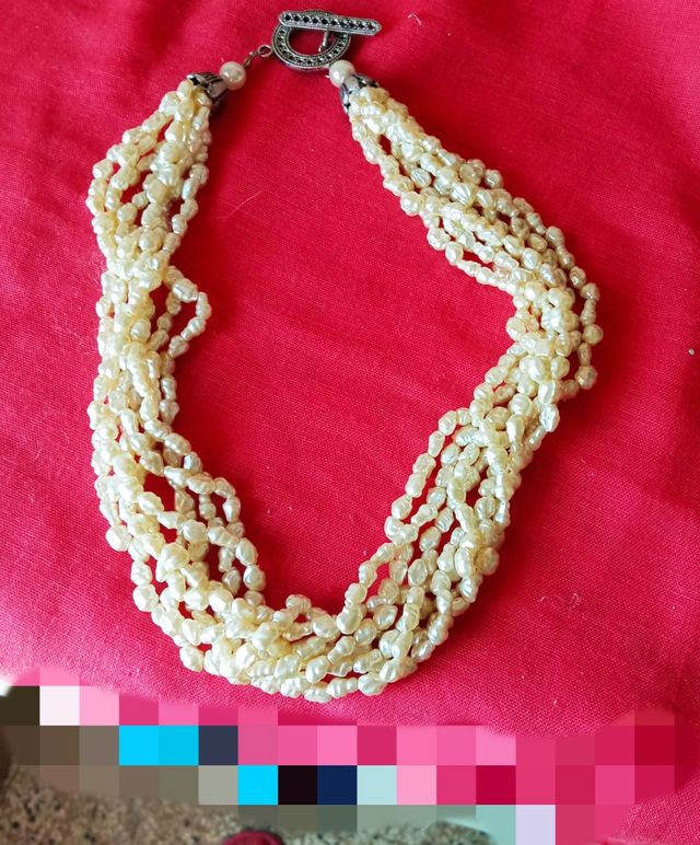 Collana Vintage Perle multifilo