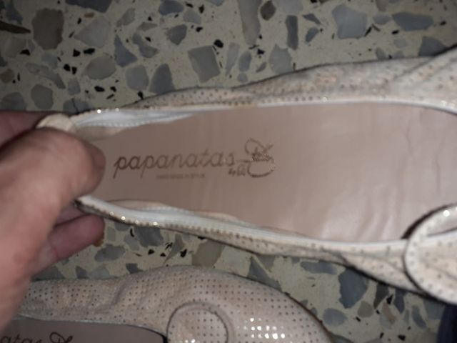 Bailarinas Papanatas eli 157 niña, doradas.n 38