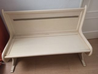 Banco cocina arcón - blanco beige