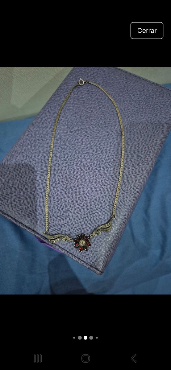 Gioielli vintage in argento 925 con granato