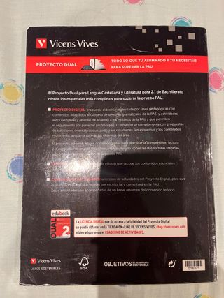 DUAL LENGUA Y LITERATURA 2 BACH(DIGITAL+LIBRO+ACT)
